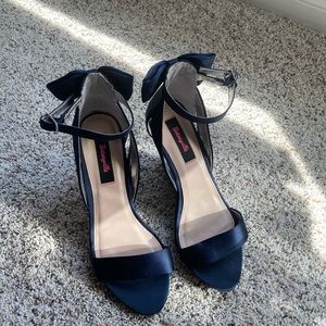 Navy Blue Betsey Johnson Heels
